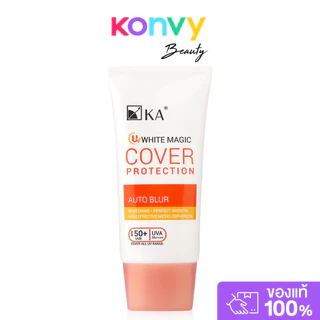 KA UV White Magic Cover Protection SPF50+/PA++++ 30g ครีมกันแดดสำหรับผิวหน้า เพื่อผิวเนียนเป็นธรรมชาติ.