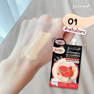 [ แพ็ค 3 ซอง ] จุฬาเฮิร์บ อีอีคูชั่น Jula's Herb Watermelon EE Cushion Matte SPF50 PA+++ 6g.