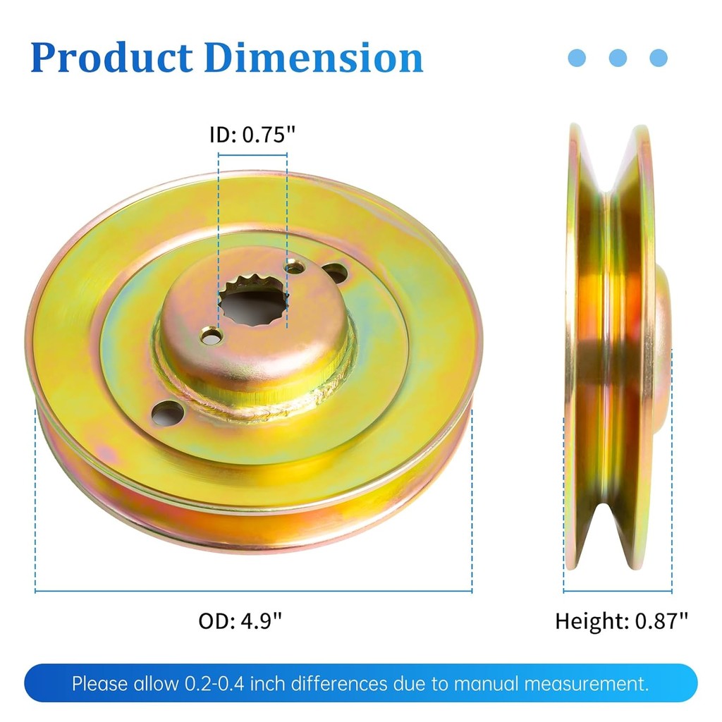 UP2WIN M163464 เครื่องตัดหญ้า Spindle Pulley ใช้งานร่วมกับ JD Ztak Zero Turn เครื่องตัดหญ้า, Deck Sp