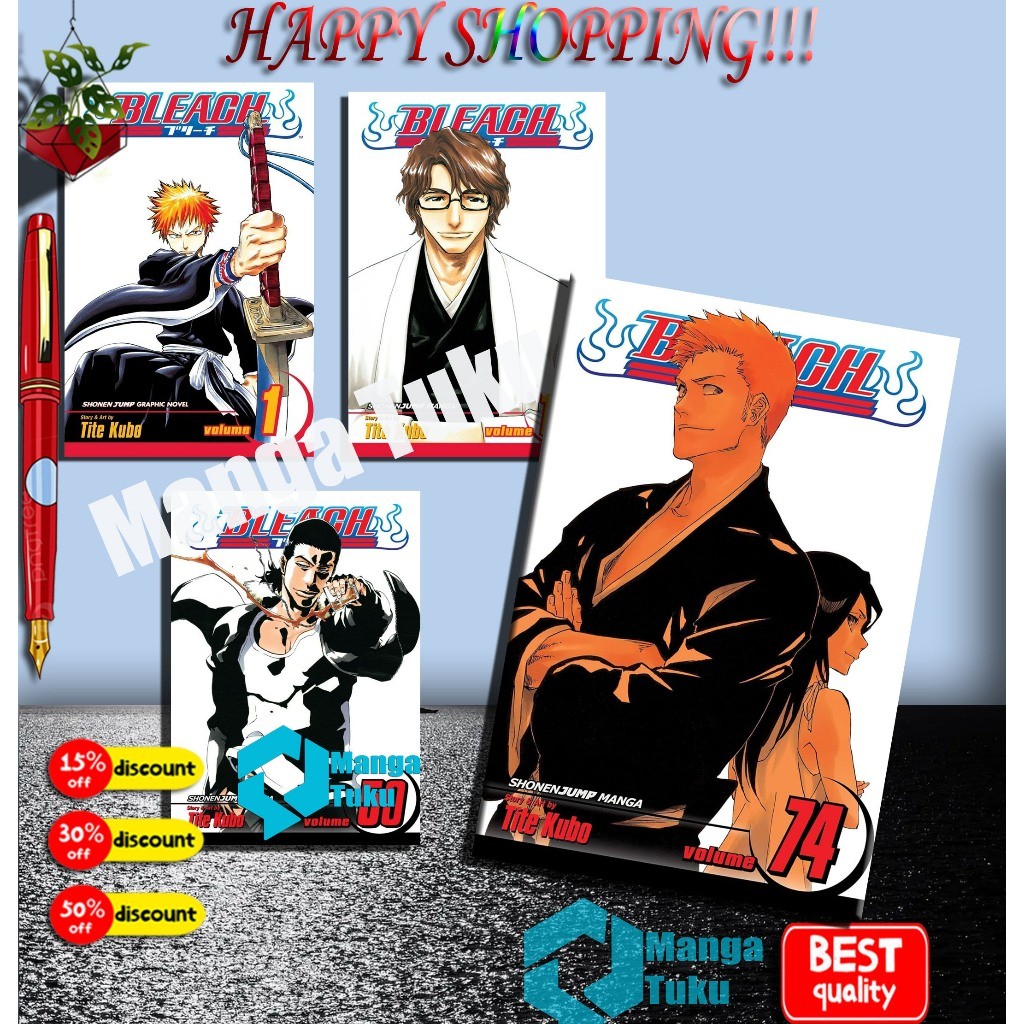 การ์ตูนมังงะ Bleach Vol.174 (ภาษาอังกฤษ) เลือกเล่ม Manga Tuku