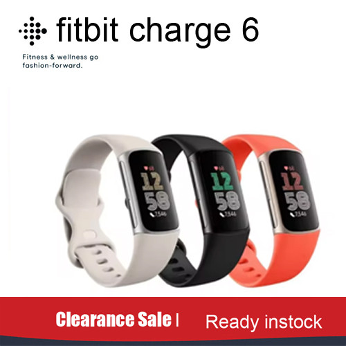 [ลดล้างสต็อก]Fitbit Charge 6 สมาร์ทวอทช์ฟิตเนส Tracker พร้อมแอป Google อัตราการเต้นของหัวใจบนอุปกรณ์ออกกําลังกาย GPS สร้างในสายสมาร์ทสปอร์ต