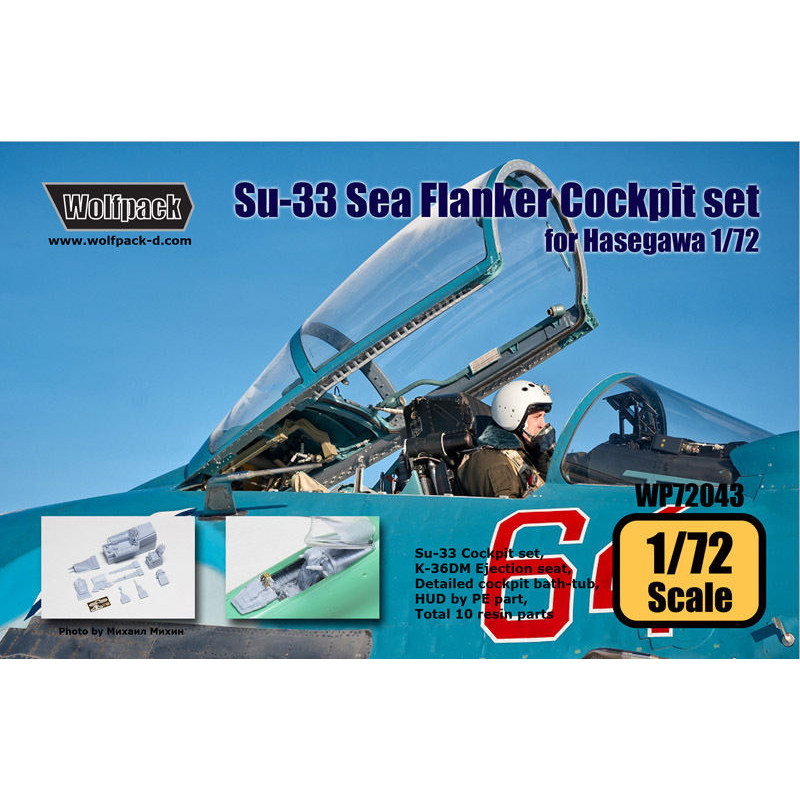 พร้อมสต็อก Wolfpack WP72043 Su 33/Su-33 Carrier Fighter 1/72 ประกอบเรซิ่น Coaster