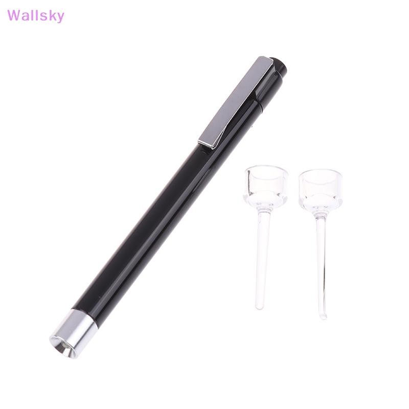 Wallsky>LED หูทางการแพทย์ Clinical ENT Examine Otoscope พร้อม Probe Tip ตําแหน่งหู Dams Cerumen เครื