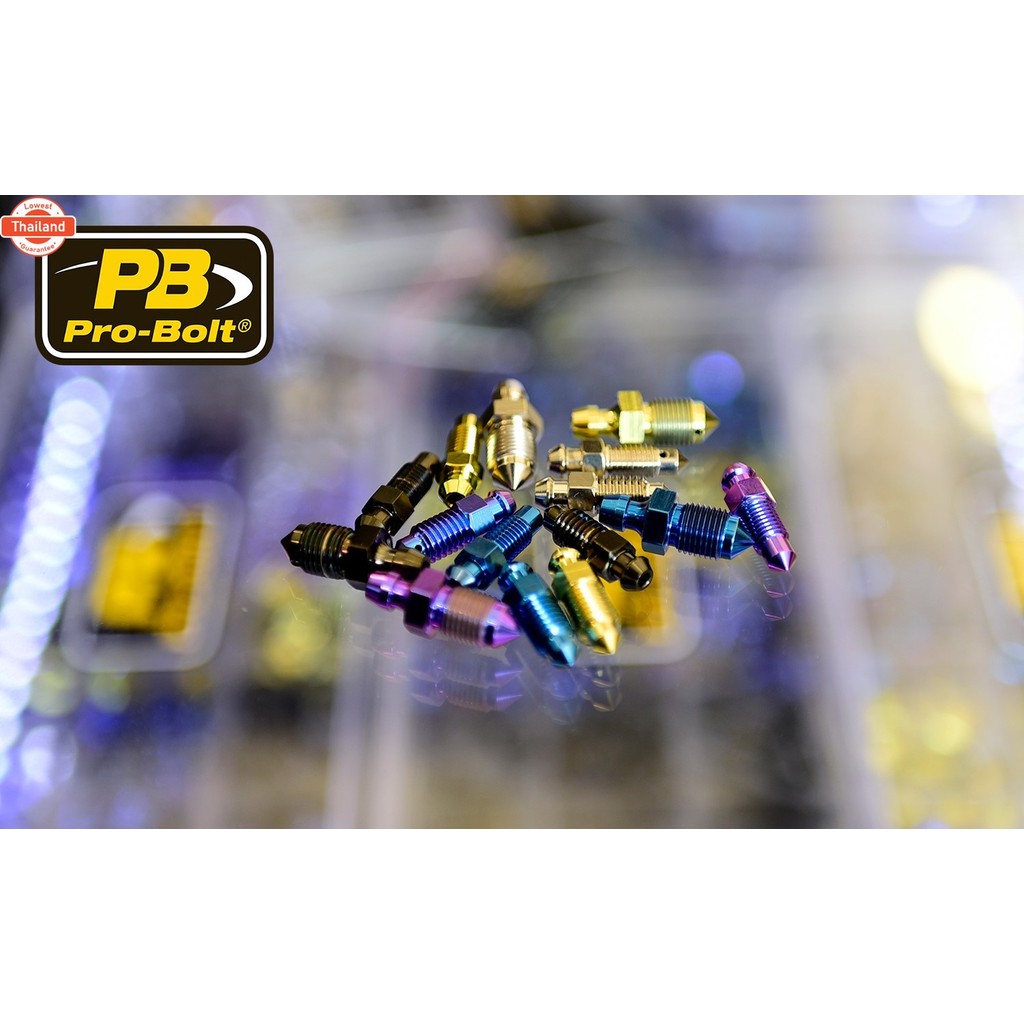 Pro-Bolt ไล่ลมไทเทเนียม Pro-Bolt ขนาด M7 M8 M10
