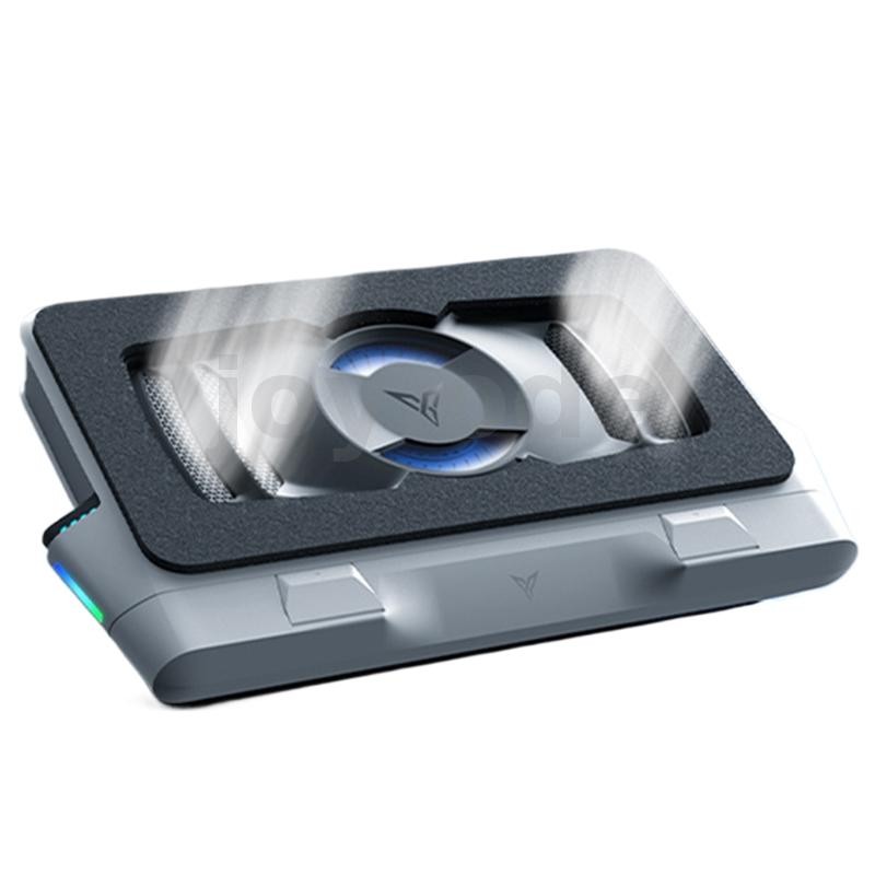 Flydigi BS2 Pro แผ่นระบายความร้อนแล็ปท็อป 4000 RPM 44°C Drop Triple ลดเสียงรบกวน RGB แสงปรับขาตั้ง A