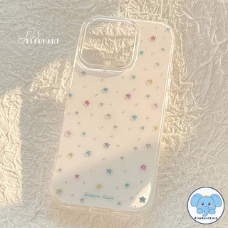 เคส เคสไอโฟน 11 เข้ากันได้กับ IPhone 16 12 13 11 15 14 Pro Max 16 15 14 Plus เคส IMD ลายดาวน่ารักสีลูกกวาดแฟนตาซี