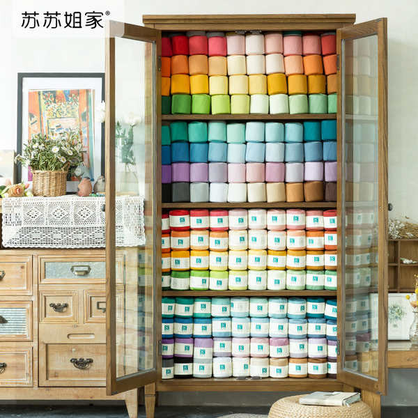 ไหมพรม 8ply ไหมพรม 4ply ไหมพรม 5ply บ้านพี่ซูซูซู8#珍珠蕾丝线30g装微钩棉线手工钩针编织diy细毛线团