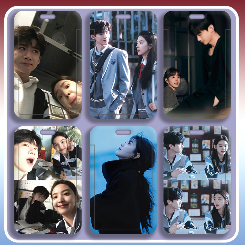 The First Frost Sang Yan Wen Yifan ID Card Holder Lanyard Student Bus Card Bank Card Case