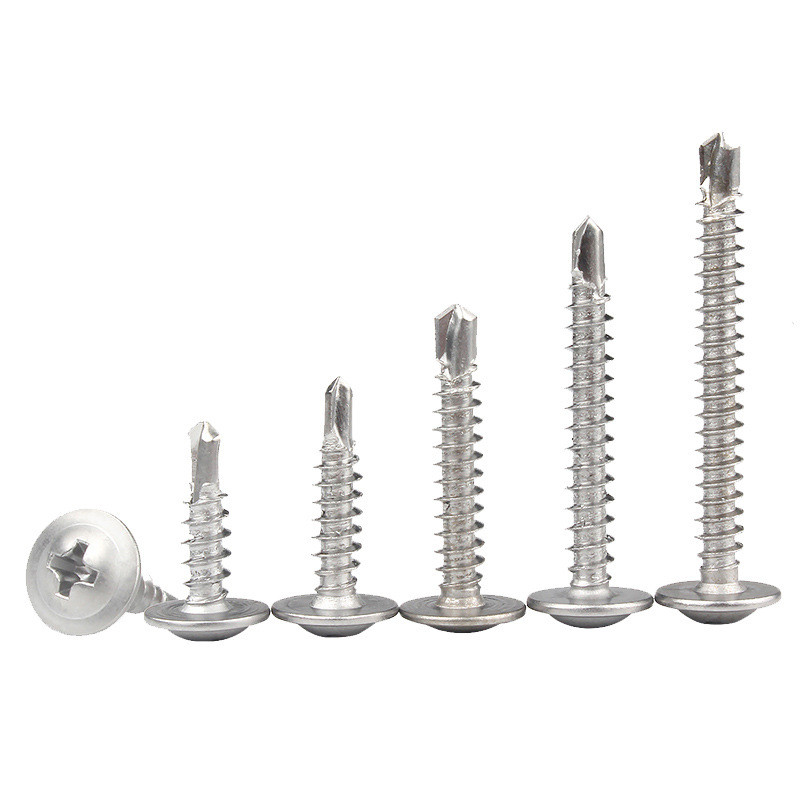 สกรูปลายสว่าน หัวเวเฟอร์ Wafer #8 1/2