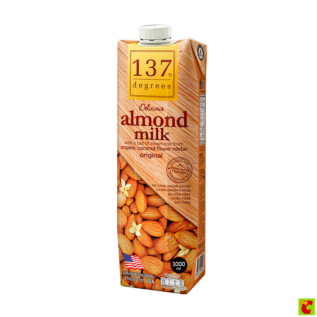 137 ดีกรี นมอัลมอนด์ ยูเอชที 1000 มล.