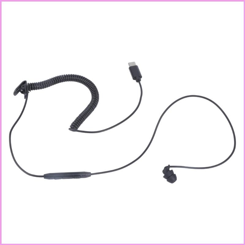 Cinn หูฟังด้านเดียวชิปดิจิตอลปรับปรุงสาย USB Type C หูฟังการสื่อสารที่ชัดเจน