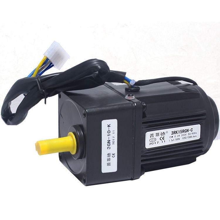 15W 220V มอเตอร์ควบคุมความเร็ว AC มอเตอร์ลดเกียร์ 3RK15GN-C มอเตอร์ควบคุมความเร็ว