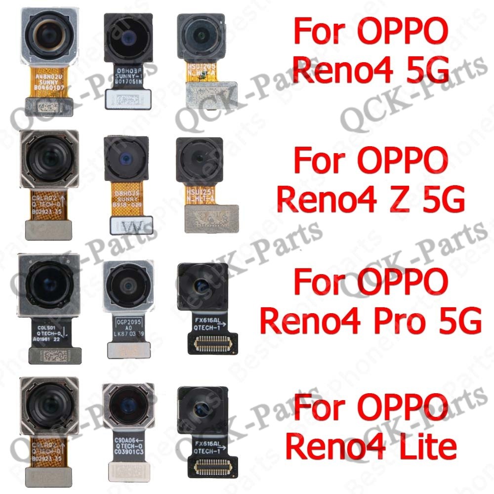 สําหรับ OPPO Reno4 Lite Reno 4 Pro 4z 5G Selfie ด้านหลัง Big ด้านหน้า Facing Backside กลับดูกล้องโมดูลเปลี่ยนซ่อม Flex สาย