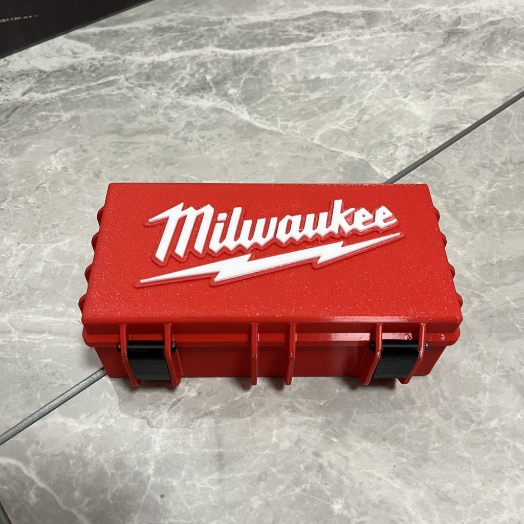 Milwaukee storage box, small parts, screw storage box, hardware tool bag