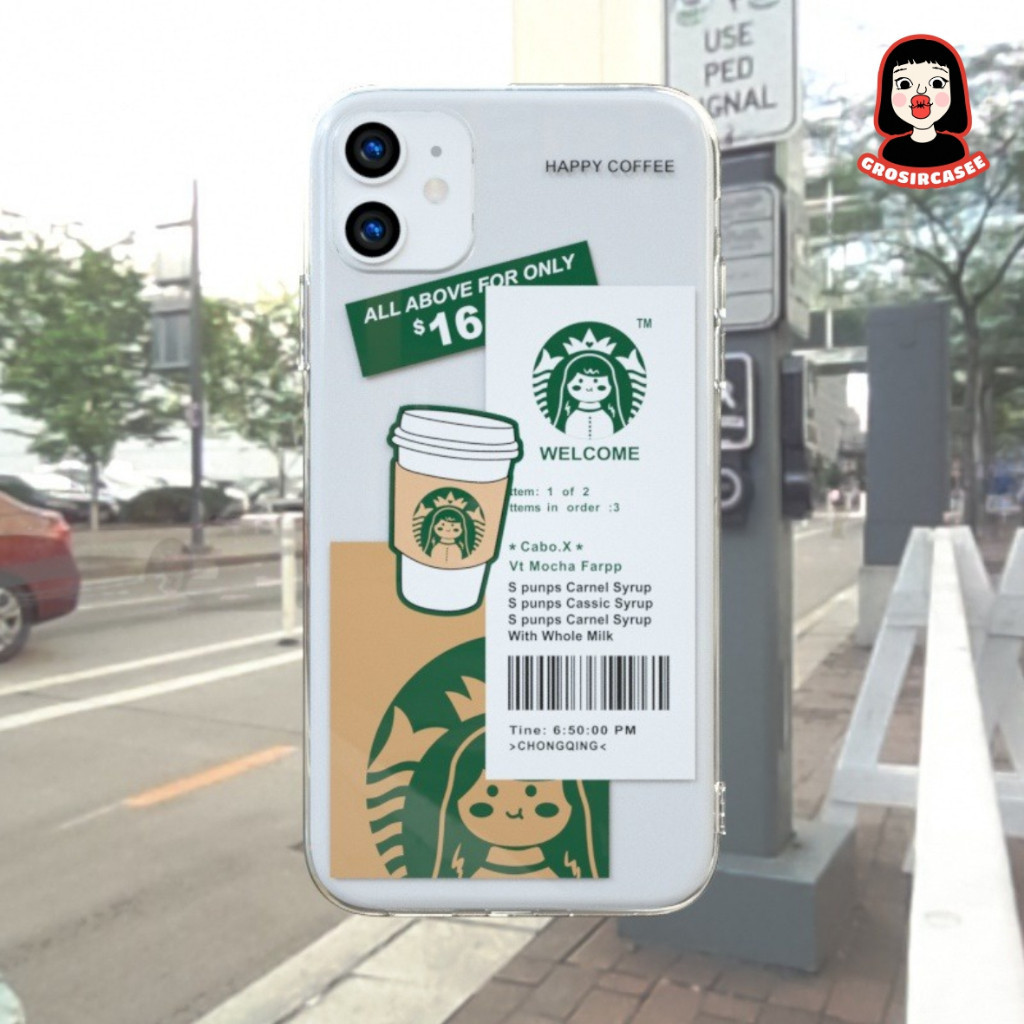 Happy Coffeeพิมพ์AnticrackกรณีVivo y02 y16 y22 y35 t1 5g v21 v23e y01 y75 y15s y15a y21 2021 y33s y2