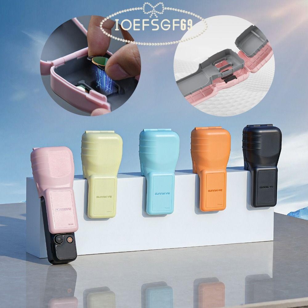 ไอโอเอฟเอสจีเอฟ69ป้องกันกล้อง เดรดล็อกส์,พลาสติกสร้างขึ้นในซิลิโคนป้องกันหน้าจอ,พลิกปกด้วยเลนส์ออแกไนเซอร์ป้องกันรอยขีดข่วนเลนส์ปกสําหรับ ดีเจ ออสโม กระเป๋า 3