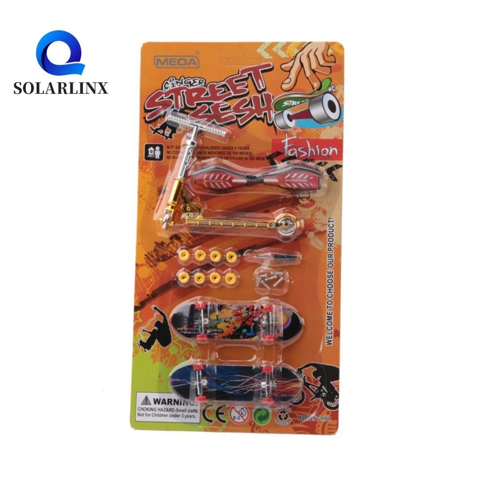 SOLARLINX Mini Finger Boards Professional สเก็ตบอร์ดท่องของเล่นจําลอง Fingerboard ของเล่นสําหรับของเล่นเด็กนวัตกรรมเด็กของขวัญสําหรับเด็กสเก็ตรถบรรทุกสเก็ตบอร์ดรุ่น