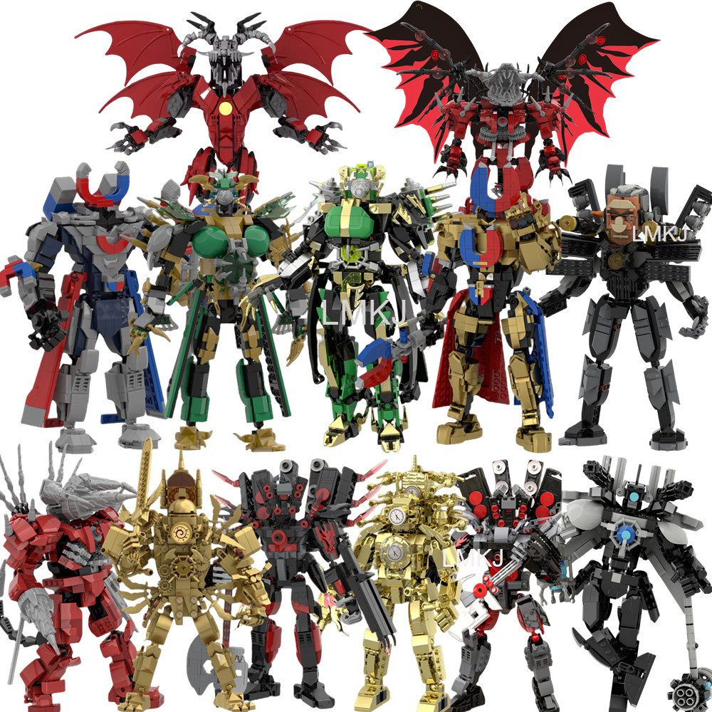 เข้ากันได้กับ Lego Skibidi Toilet Titan Tv Man v3 /Titan Cameraman อัพเกรด/Titan Cameraman ของเล่นปร