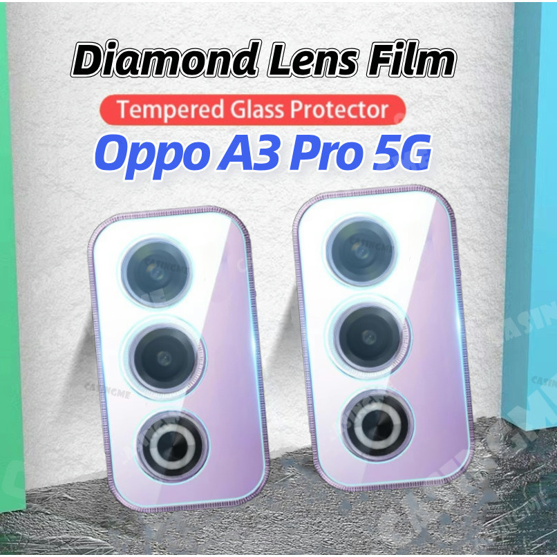Oppo A3 Pro 5G 2024 3Dกล้องเลนส์ProtectorสําหรับOppo A3 Pro A3Pro 3A OppoA3Pro 5G 4G 2024 Clearกระจกนิรภัยโปร่งใสกล้องด้านหลังป้องกัน