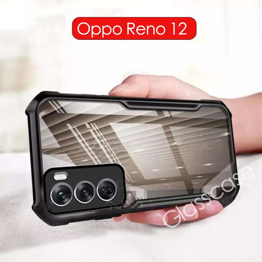 OPPO Reno 12 Pro 5G ตรงรุ่น เคสหลังใส ขอบนิ่มหลังแข็ง เคสโทรศัพท์ Reno11F Reno 11 12 12PRO 11PRO 11F A60 ราคา ถูกที่สุด ดีลบีเคเค
