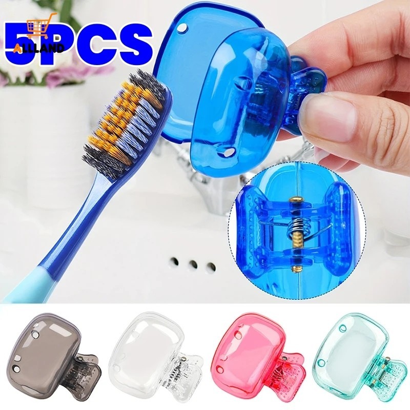 ผ้าคลุมหัวแปรงสีฟันสําหรับเดินทาง-หมวกป้องกันศีรษะแปรงสีฟันสากลกันฝุ่นแบบพกพา -อุปกรณ์ห้องน้ํา
