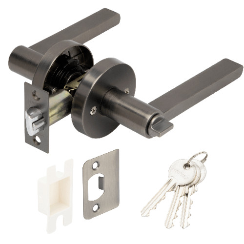 Changdee ประตู ECO HAFELE มือจับก้านโยกห้องทั่วไป รุ่น 489.10.668 สีนิเกิลรมดำ สินค้าดีมีคุณภาพ*