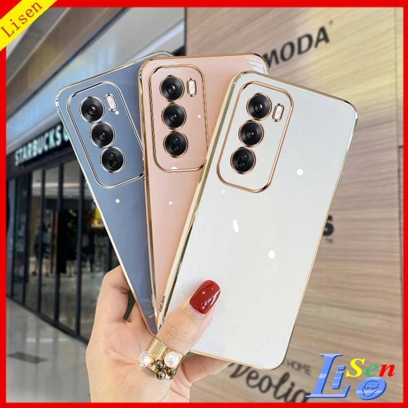 Oppo Reno 12 5G / Reno 12 Pro 5G/ 11F 5G / 10 Pro 5G / 11 Pro 5G / 8T 5G เคสโทรศัพท์สีทึบที่เรียบง่ายและมีสไตล์ ZB