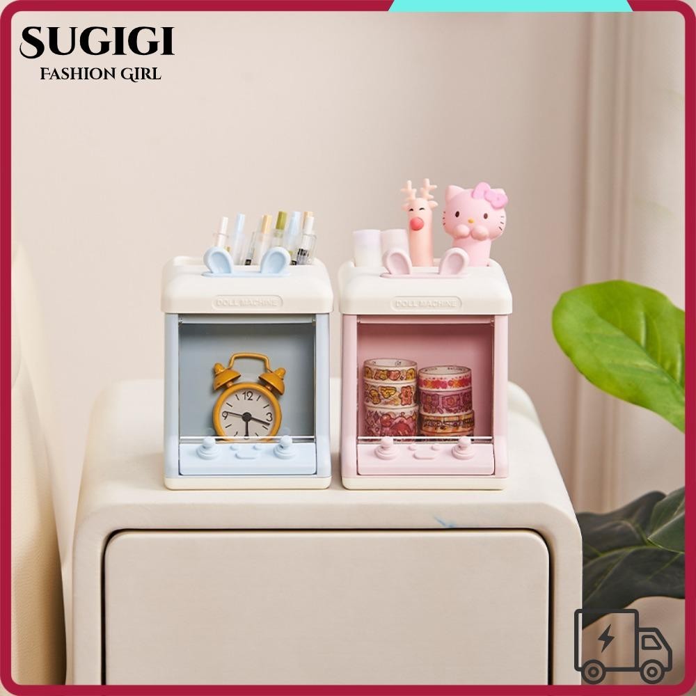 Sugigi ที่ใส่ปากกา, ที่ใส่แปรงมัลติฟังก์ชั่นหลายตาราง, โต๊ะ Decoraction กล่องดินสอลิ้นชักชั้นเก็บของการ์ตูน