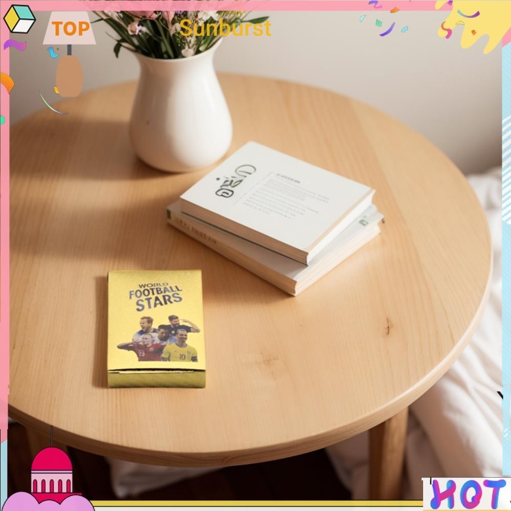 55 ชิ้น Soccer Star Cards Soccer Trading Card ไม่มีซ้ํากล่องมูลค่าฟุตบอลสําหรับแฟนๆ [Sunburst11.th]