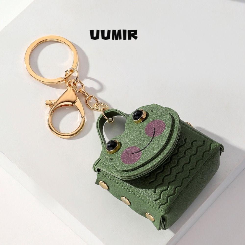 UUMIR กระเป๋าสตางค์ผู้หญิง,การ์ตูนกบกระเป๋าซิปน่ารัก,มัลติฟังก์ชั่นความจุขนาดใหญ่พร้อมกระเป๋าใส่เหรียญเงินพวงกุญแจ