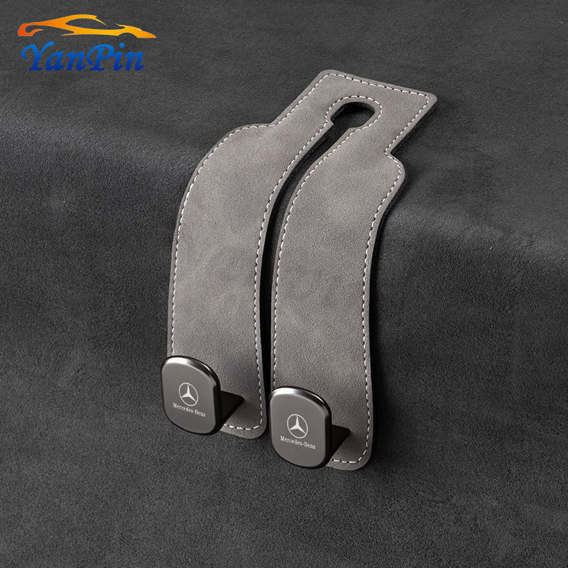 สําหรับ Mercedes Benz ใหม่รถ Suede Hook Double Hooks W210 W124 W203 W204 C200 W140 W176 W205 W123 W220 W211 W212 GLA GLB AMG AMG