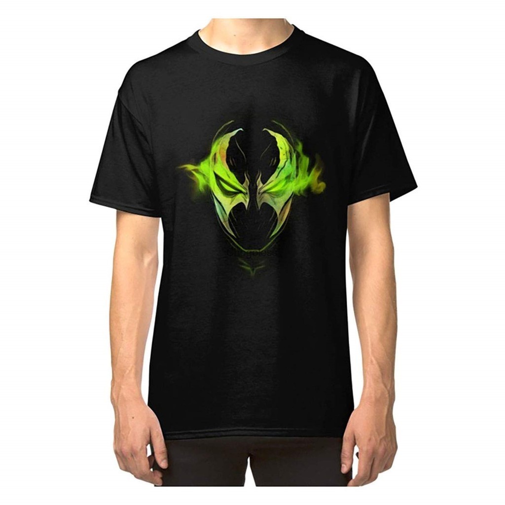 เสื้อยืด lidatum Spawn DMN เสื้อยืดชายสีดํา