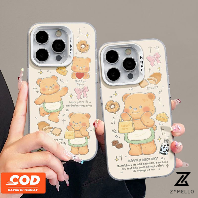Case สำหรับ OPPO Reno12 F 5G Reno 12 5G Reno11 F 5G Reno 11 5G Reno 11 Pro 5G Reno 10 5G Reno 10 Pro 5G Reno 8T 5G Reno 8T 4G Reno 8Z Reno 7Z Reno 8 Reno 7 ขนมปังหมีเคสโทรศัพท์ซิลิโคน IMD ทันสมัย