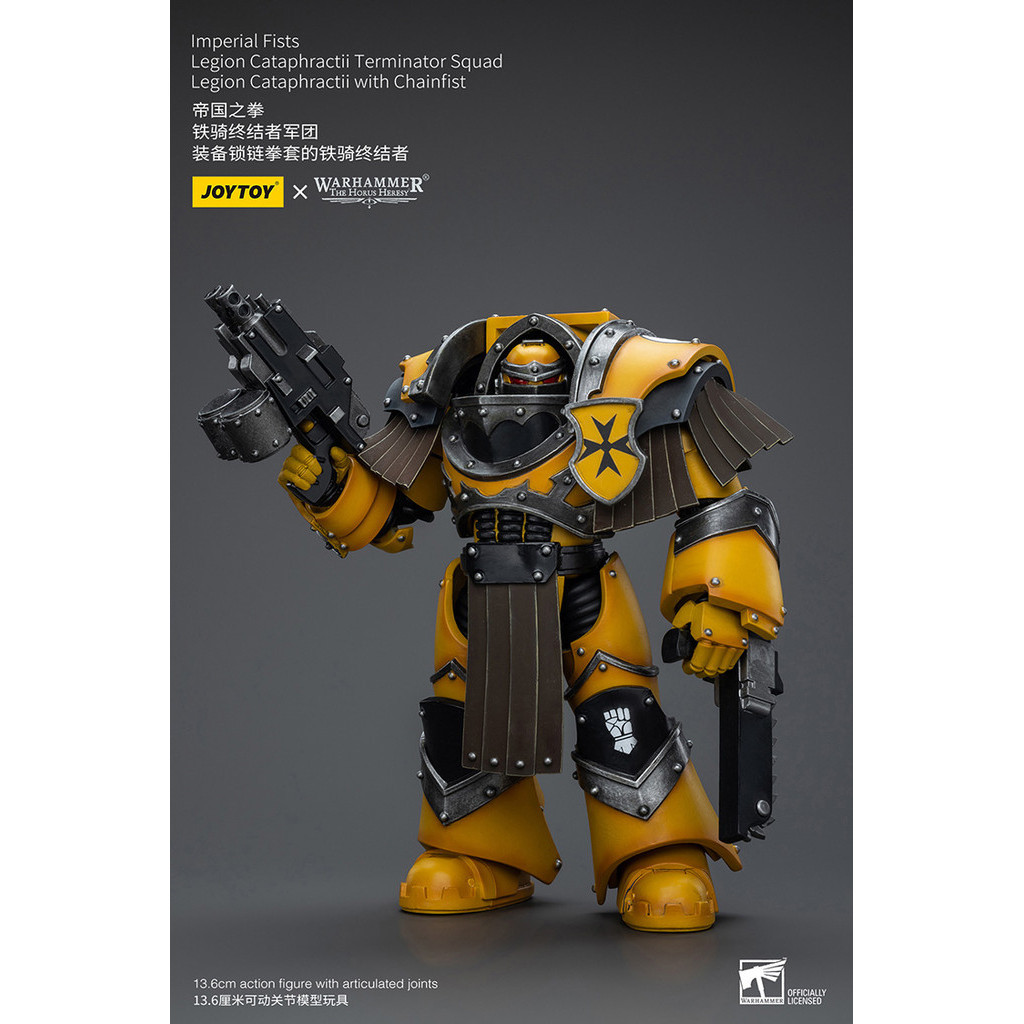 (JOYTOY) Imperial Fists Legion Cataphractii Terminator Squad Legion Cataphractii with Chainfist JT93