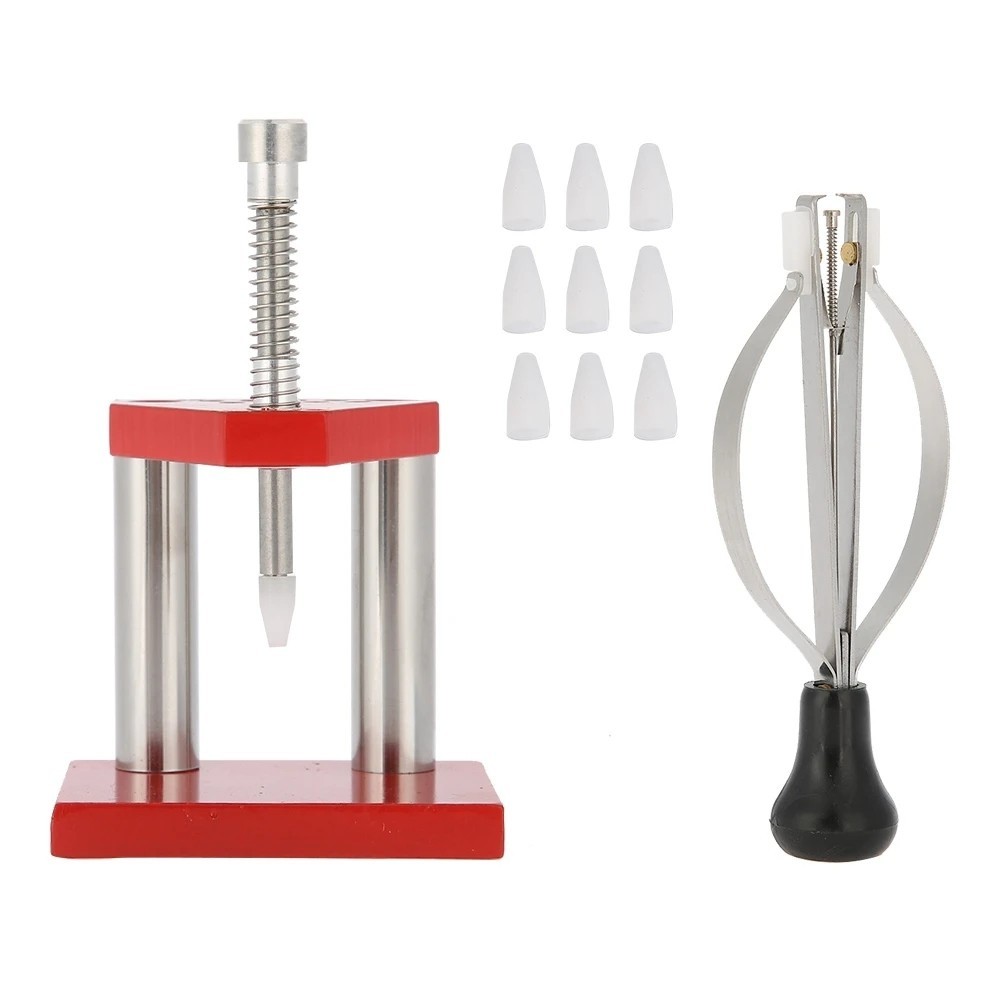 เครื่องมือนาฬิกา Hands Remover Plunger Puller โลหะผสมเหล็ก Fitter เปิดมือชุดนาฬิกาซ่อมเครื่องมือสําหรับช่างซ่อมนาฬิกานาฬิกามือถอดเครื่องมือ