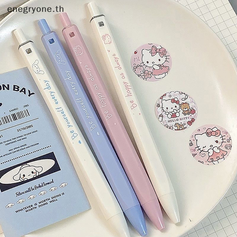 SANRIO แฟชั่นสร้างสรรค์น่ารักการ์ตูนsanrioเจลปากกาน่ารักkuromi Hello Kitty Cinnamoroll 0.5มม.Wrigปากกานักเรียนเครื่องเขียนอุปกรณ์การเรียน < EOTH>