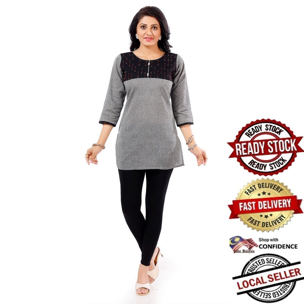 Kurti ผู้หญิงอินเดียออกแบบใหม่ kurti ชุด kurti plus size kurti มุสลิม kurti ชุดพร้อมกางเกง kurti top