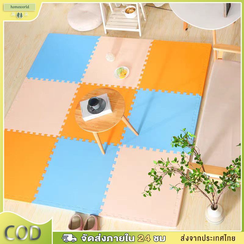 EVA เสื่อคลานปริศนา เสื่อคลานปริศนากันกระแทก ของเล่นเด็กขนาด 30x30 cm และ 60x60 cm พรมปูพื้นโฟม กันกระแทกและป้อ