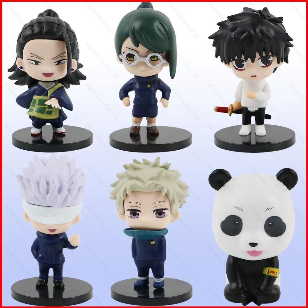 Sqt 6 ชิ้น Jujutsu Kaisen 0 Action Figure Gojo Satoru Yuta Maki Gato Suguru ตุ๊กตาของเล่นสําหรับของข