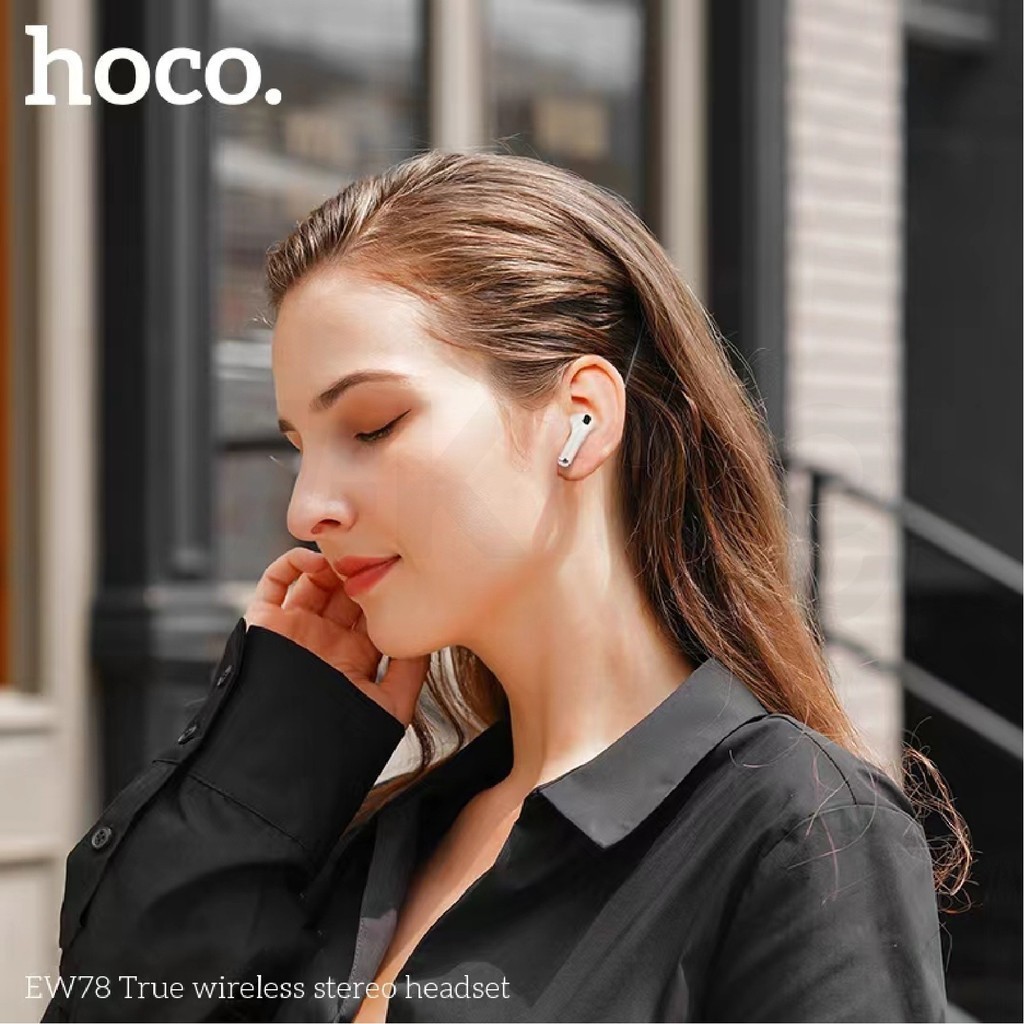 HOCO EW78 หูฟัง หูฟังบลูทูธไร้สาย ชุดหูฟังบลูทูธ BT5.3 พร้อมไมโครโฟน TWS True Wireless Stereo รูปที่ 6