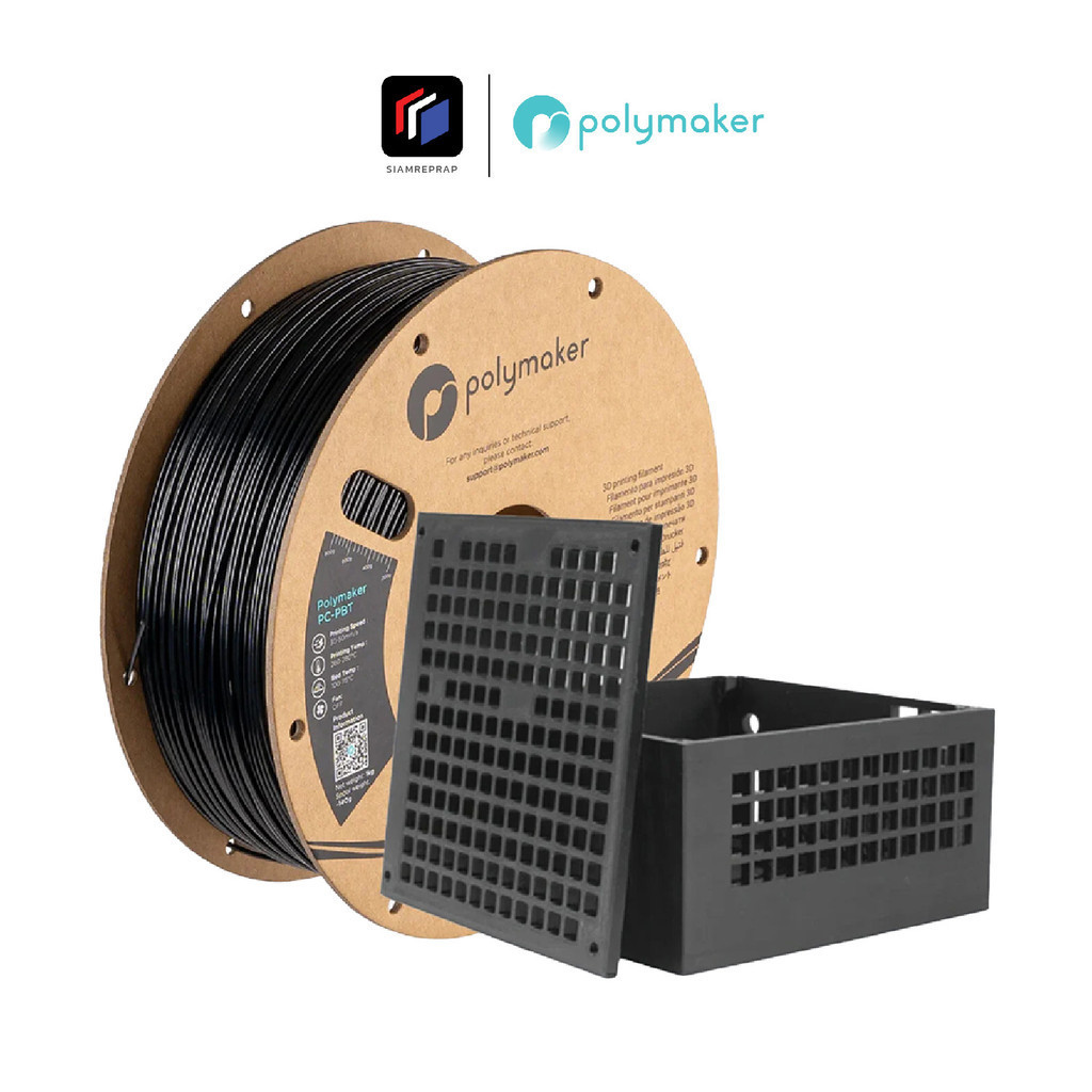 เส้น PC ผสม PBT ทนอุณหภูมิติดลบได้ ทนร้อนก็ได้ ไม่กรอบ ทนสารเคมี มีผิวสัมผิสเหมือนยาง ขนาด 1.75 มิล น้ำหนัก 1 Kg