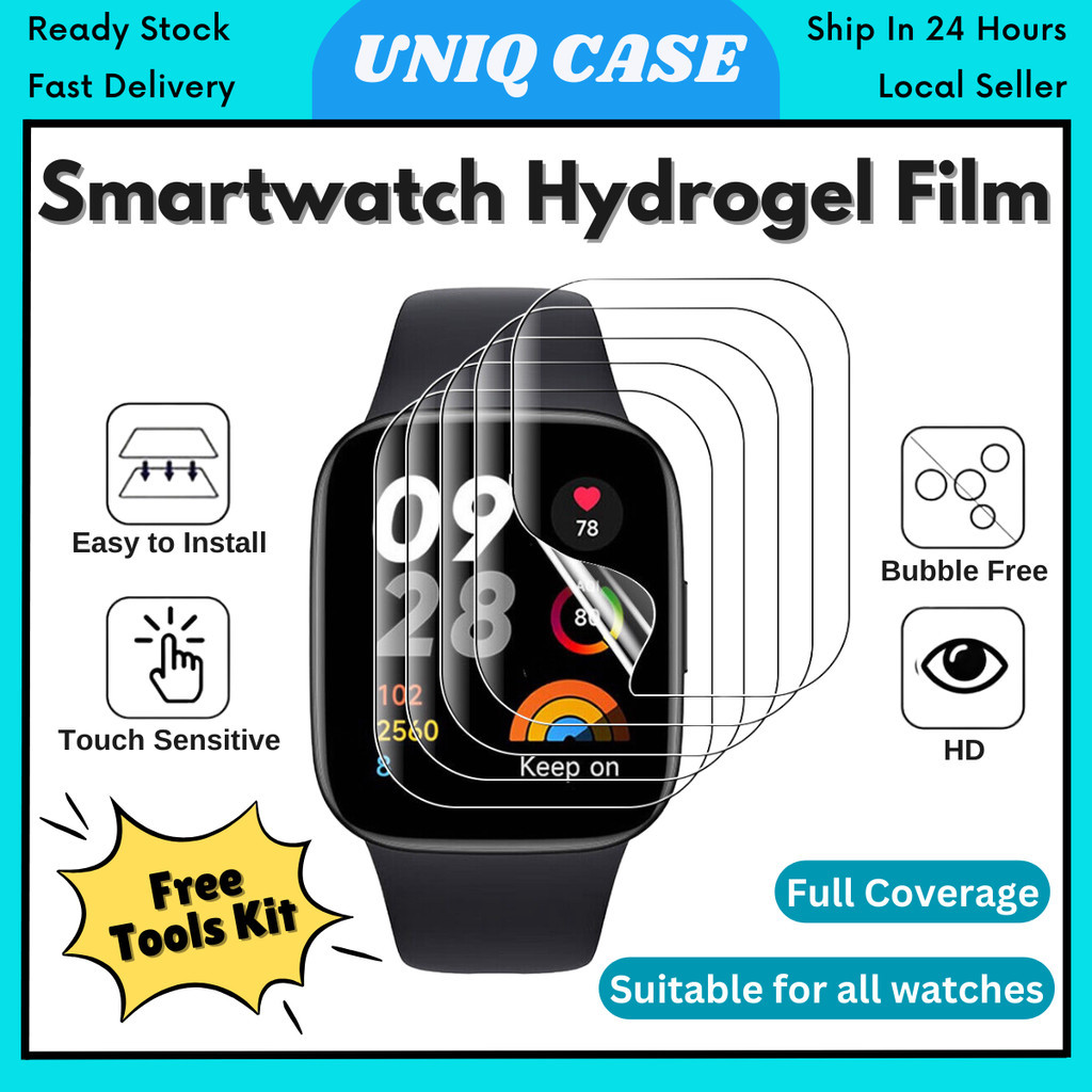 OnePlus Watch 2 3 Nord Watch ฟิล์มไฮโดรเจล ฟิล์มกันรอยหน้าจอ skrin plindung jam tangan