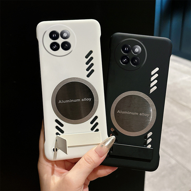 สําหรับ Xiaomi 11i Civi 4 Pro 3 2 1S Mi 10T 9 Pro 10 10T Lite 10i 9 SE Mix 4 Poco X4 X3 GT M3 Pro เคสโทรศัพท์ Ultra-thin Frameless ฝาครอบรถแม่เหล็กผู้ถือที่มองไม่เห็น
