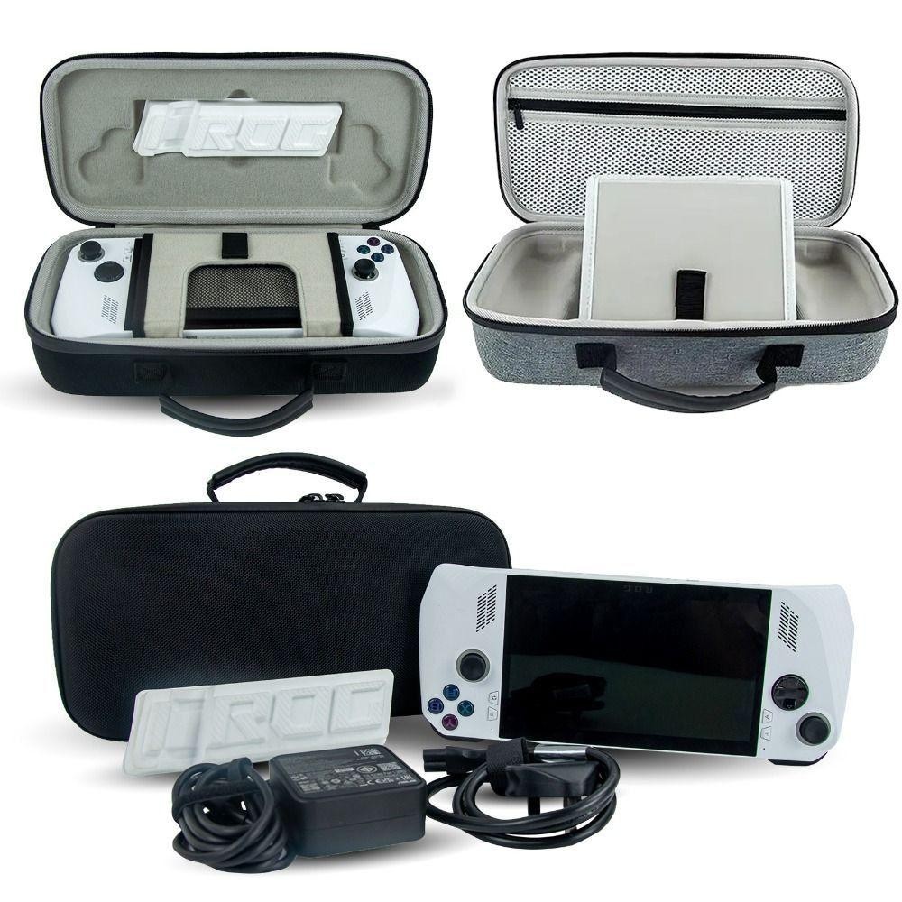 Wyjs Gaming Handhelds พกพา, พร้อมขายึดกระเป๋าถือเกมคอนโซลกระเป๋าเก็บ, EVA กันกระแทก Anti Scratch กล่องป้องกันสําหรับ ASUS ROG Ally X 2024 Travel