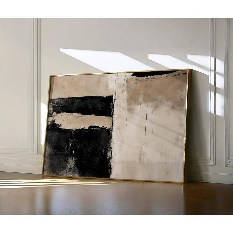 Kaaba โปสเตอร์มินิมอล Wabi-sabi Giclée Fine Art บทคัดย่อ Macca โปสเตอร์อิสลามโมเดิร์น Minimal Neutral พิมพ์มุสลิม ตกแต่งบ้าน ผ้าใบติดผนัง
