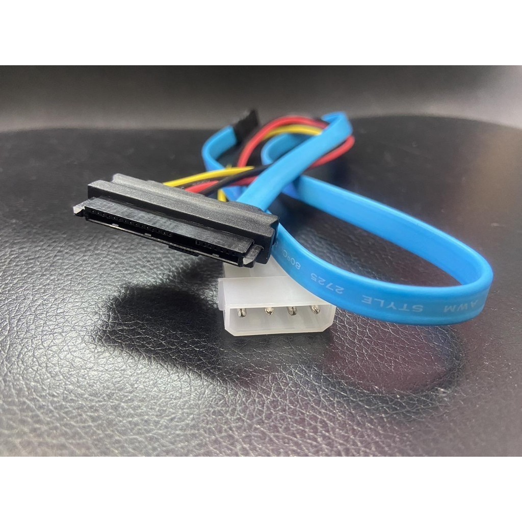 สายแปลง SAS ให้เป็น SATA สำหรับ HDD ดิสก์แบบ SAS ด้วย SAS adapter cable SCSI SFF-8482 to SATA power cord 29-pin serial
