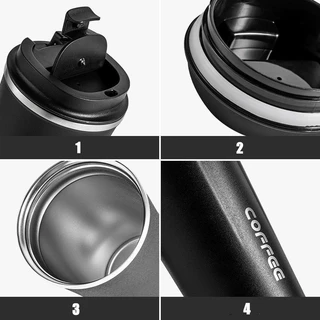 แก้วเก็บความเย็น แก้วน้ำสแตนเลส coffee cup 380ml 510ml การเก็บรักษาความร้อนการเก็บรักษาความเย็น