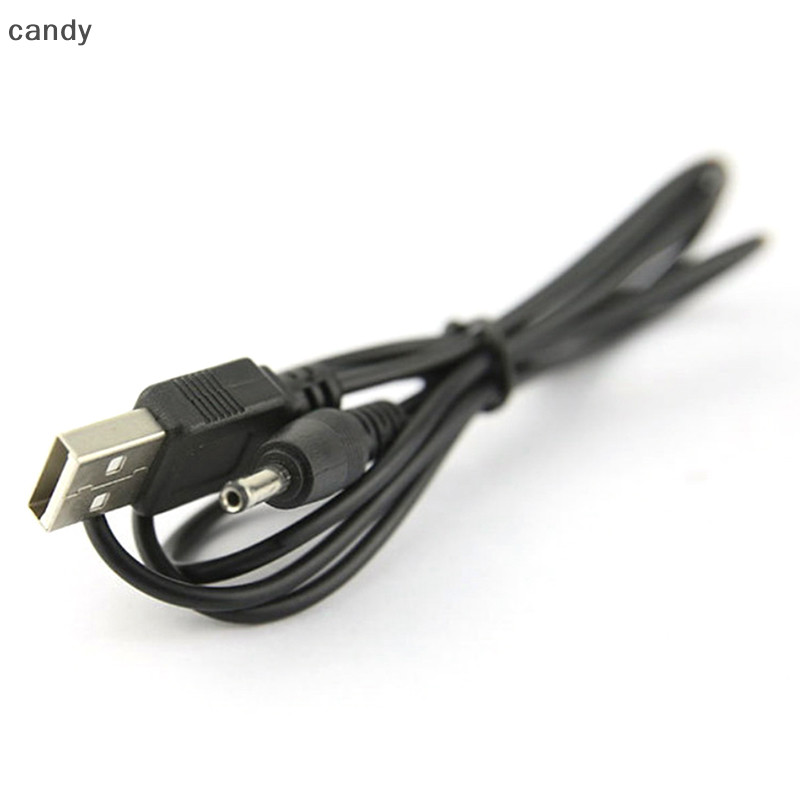 Ndy พอร์ต USB ถึง 2.5 3.5 4.0 5.5 มม.5V DC Barrel Jack สายไฟขั้วต่อสีดํา N