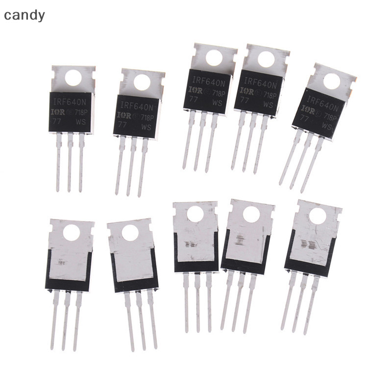 Ndy 10PCS ใหม่ IRF640 IRF640N Power mosfet 18A 200V TO-220 N
