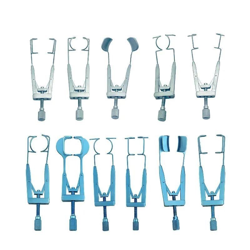 ไทเทเนียมอัลลอยด์ Liberman Speculum eyelid spreader ปรับรอยเปื้อนเครื่องมือเหล็กสัตวแพทย์ ophthalmic เปิดเครื่องมือเปลือกตา